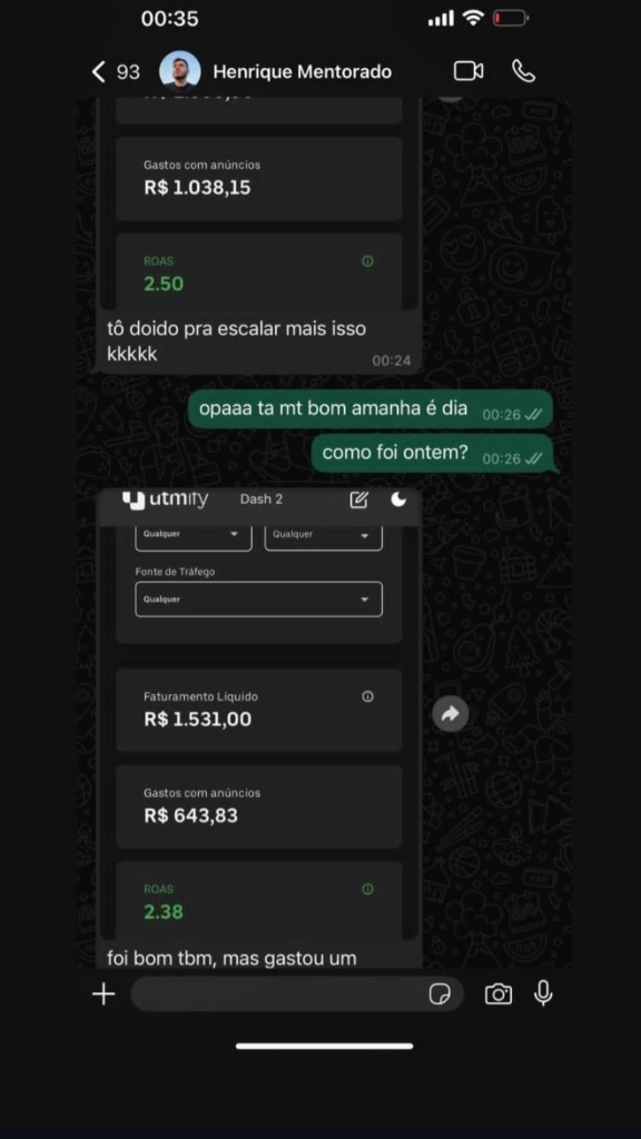 Resultado de aluno Henrique